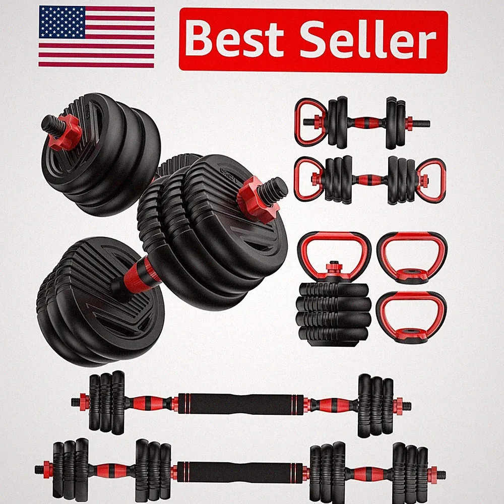 Multi-Functional Adjustable Dumbbells, 20/30/45/70/90lbs for Effective Workouts