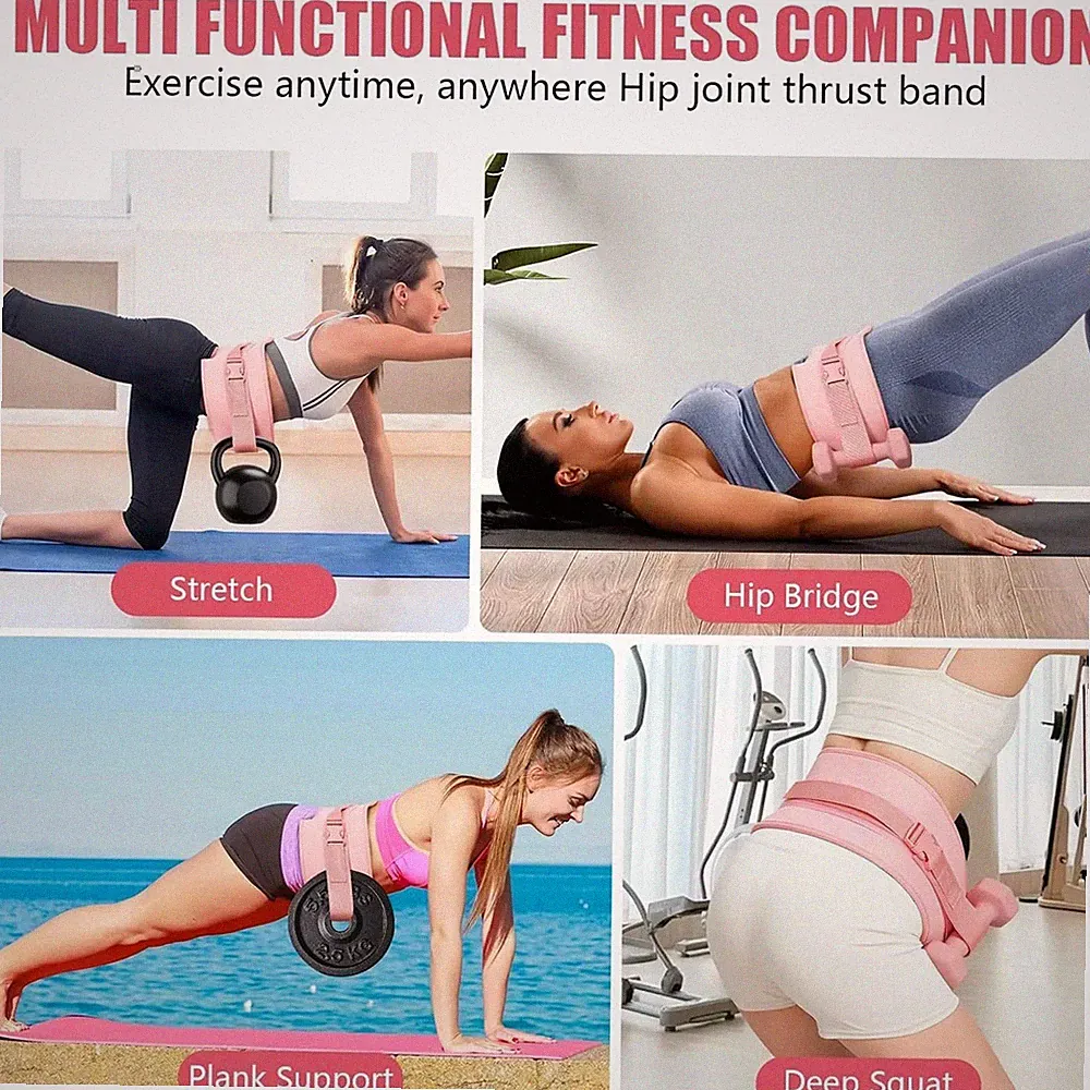 Multifunction Fitness Weight Belt for Dumbbells Kettlebells Plates Glute Hip Tra