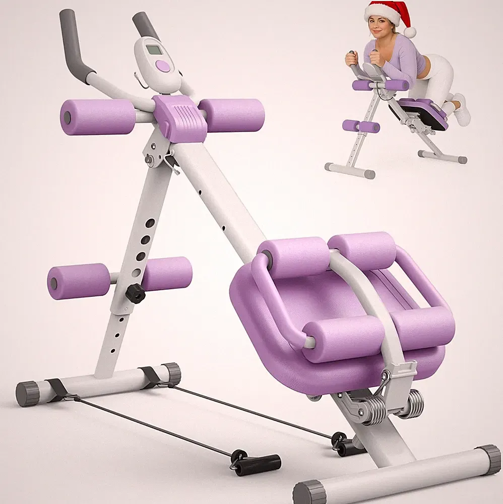 Multifunctional Ab Machine Crunch & Sit-Up Core Trainer for Stomach & Ab Workout
