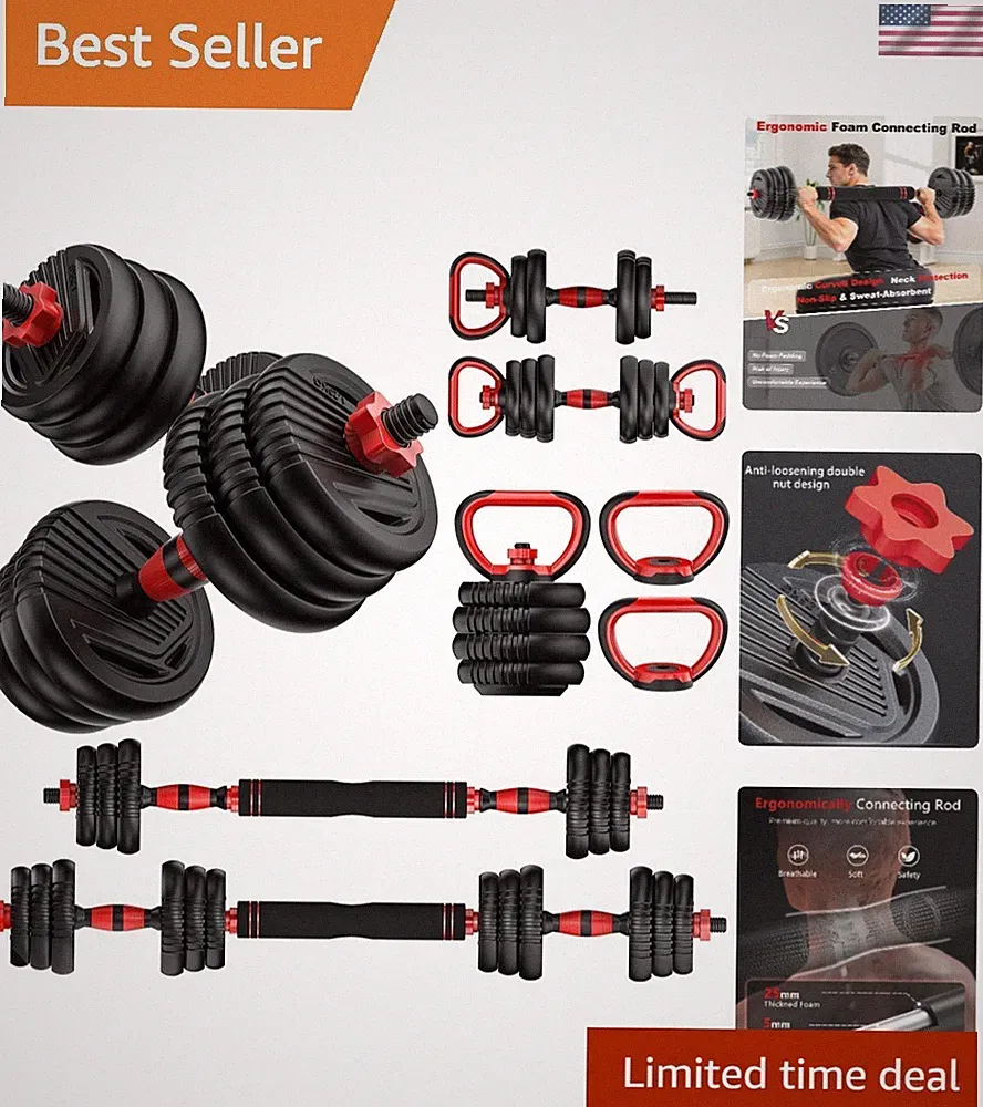 Multifunctional Adjustable Dumbbells (20-90lbs) - Your Complete Fitness Set
