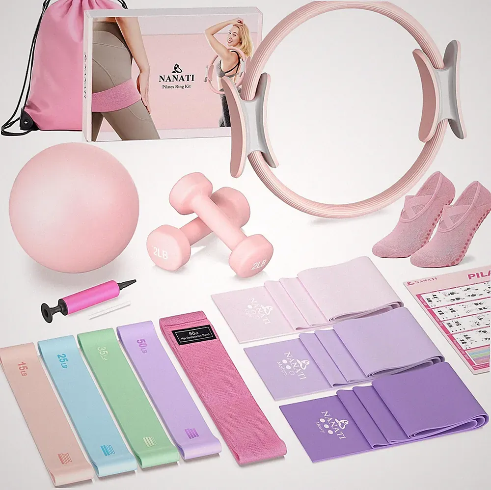 NANATI Pilates Kit, Home Pilates Workout Kit for Women, Pilates Equipment wit...