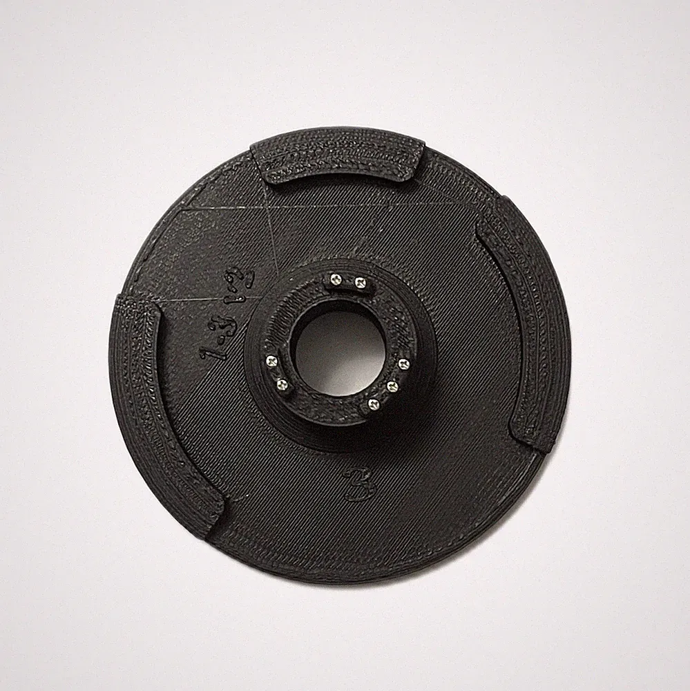 Nautilus/Bowflex 552 Replacement Series 1 Disc 3 - Steel Pin Reinforced 3D print