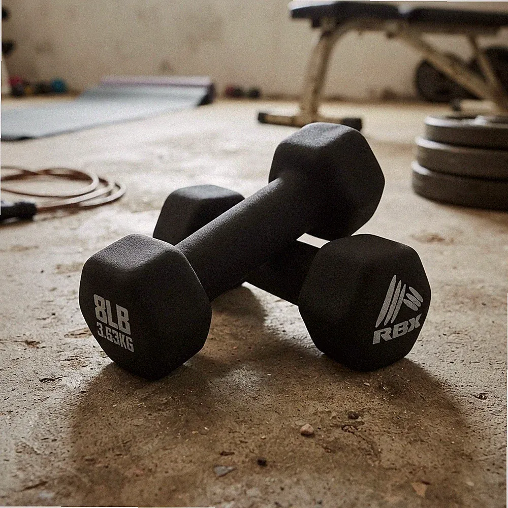 Neoprene Arm Weights - 8 lb Non-slip Dumbbell Set for Versatile Workouts