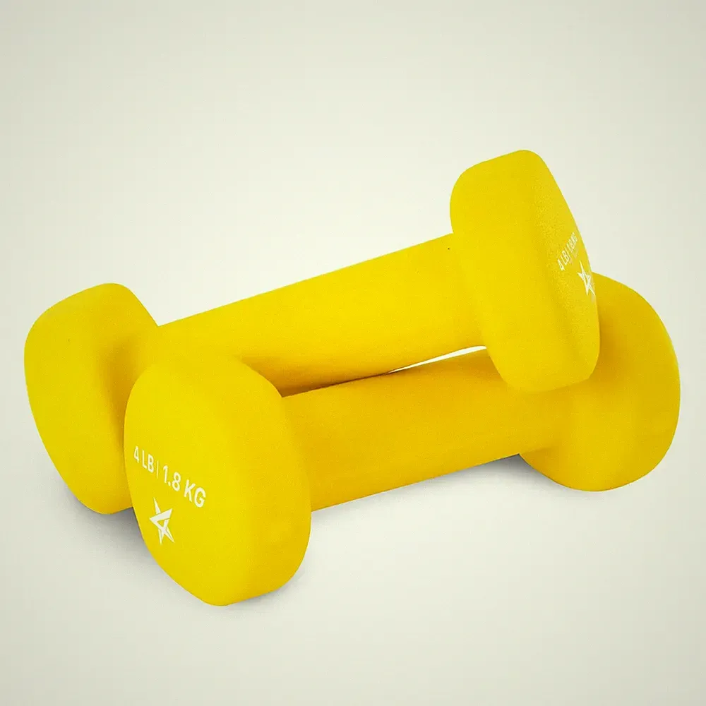 Neoprene Coated Dumbbell Hand Weight Sets of 2 Multiple Weight Options with...