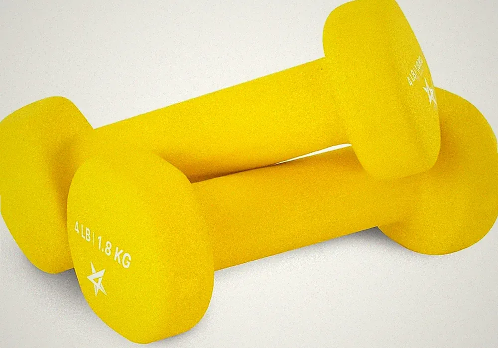 Neoprene Coated Dumbbell Hand Weight Sets of 2 - Multiple Weight Options with