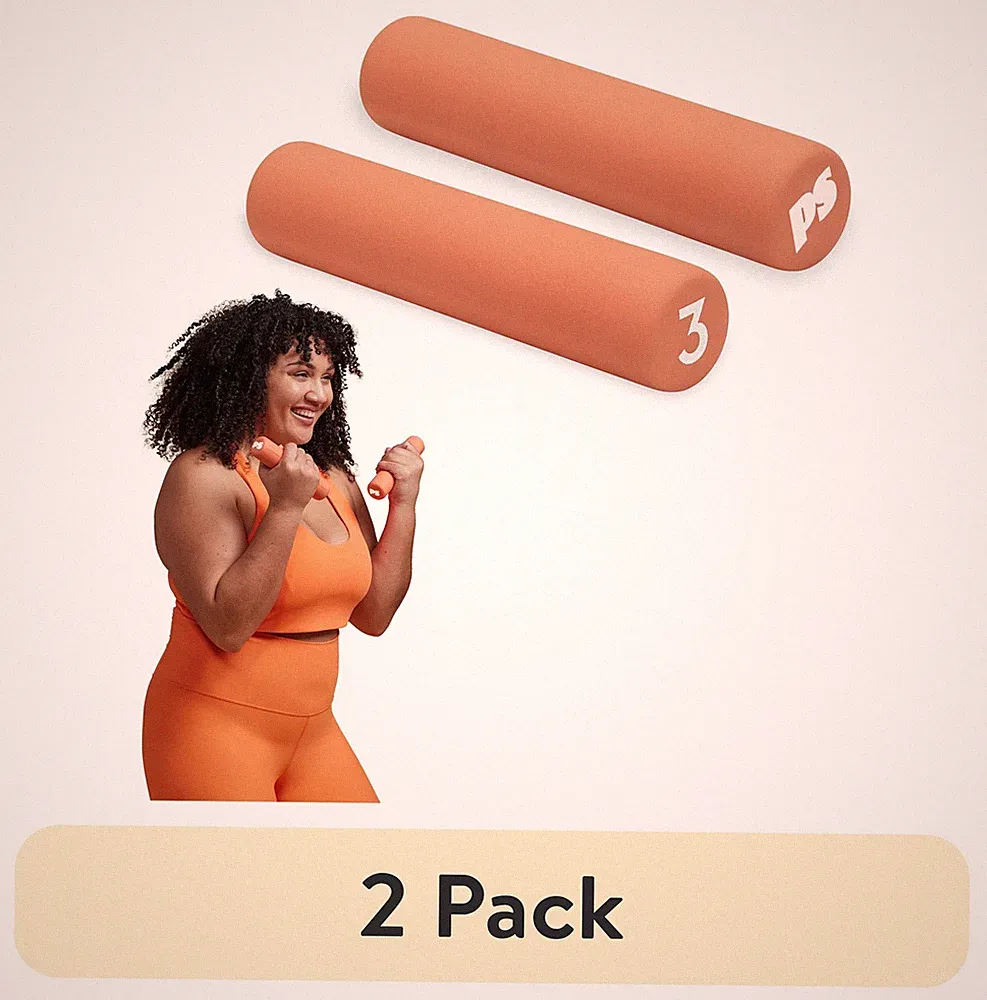 Neoprene Coated Dumbbell Pair 3lb Each for Women Beginners Home Fitness