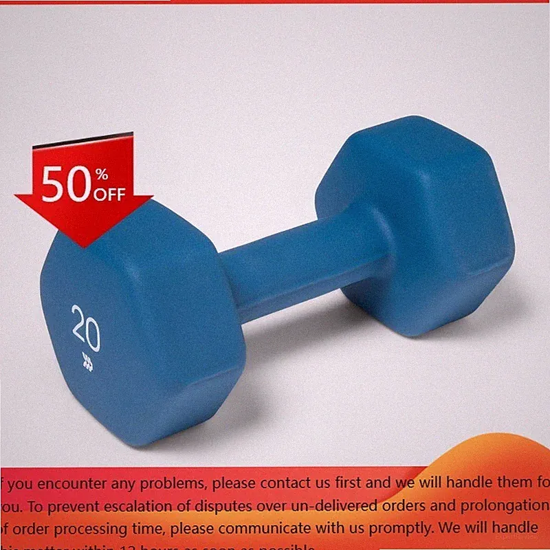 Neoprene Dumbbell 20lbs Blue - All In Motion™: Iron Core, PVC Coating