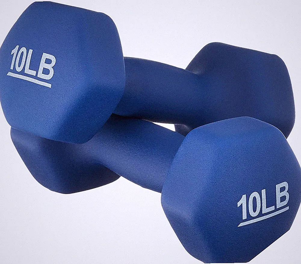 Neoprene Dumbbell Hand Weights for Exercise and Muscle Toning