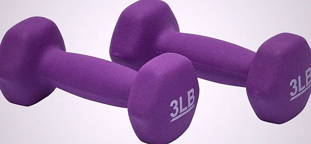 Neoprene Dumbbell Hand Weights for Exercise and Muscle Toning