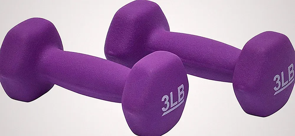 Neoprene Dumbbell Hand Weights for Exercise and Muscle Toning