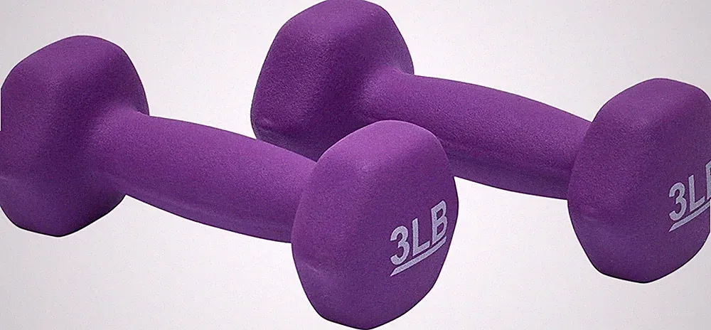Neoprene Dumbbell Hand Weights for Exercise & Strength Training Set Use