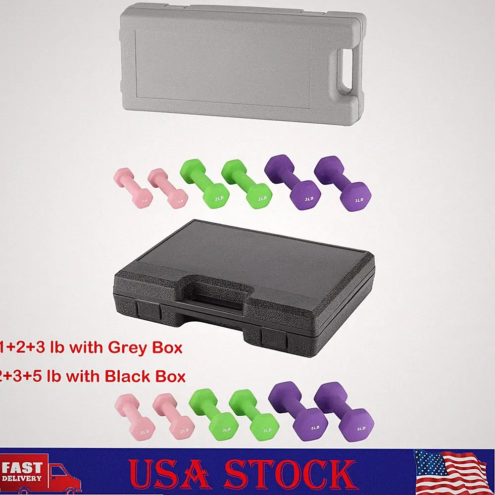 Neoprene Dumbbell Set for Home Gym Pair Hand Weight Free Weights for Women Men