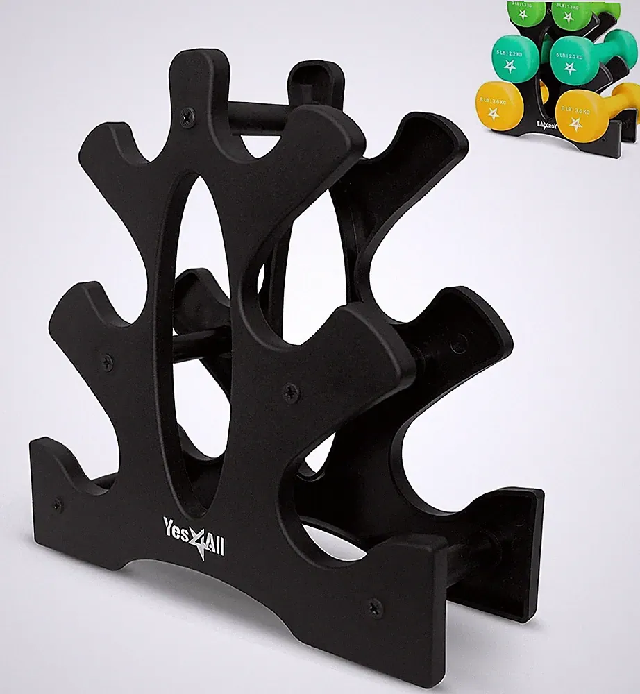 Neoprene Dumbbell Set of 2 – Anti-Slip, Anti-Roll Hex Weights in 15 Colors/Sizes