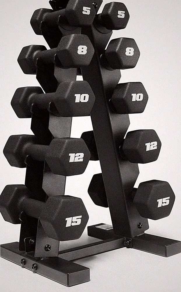 Neoprene Dumbbell Set Pair Barbell Weights Home Gym Fitness Multiple Colors