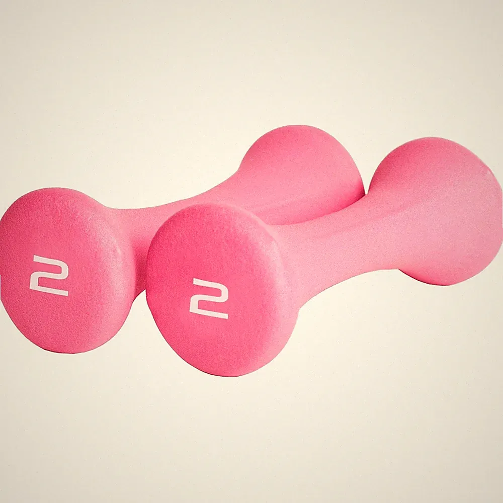 Neoprene Dumbbell Set with 3 Pairs and Rack