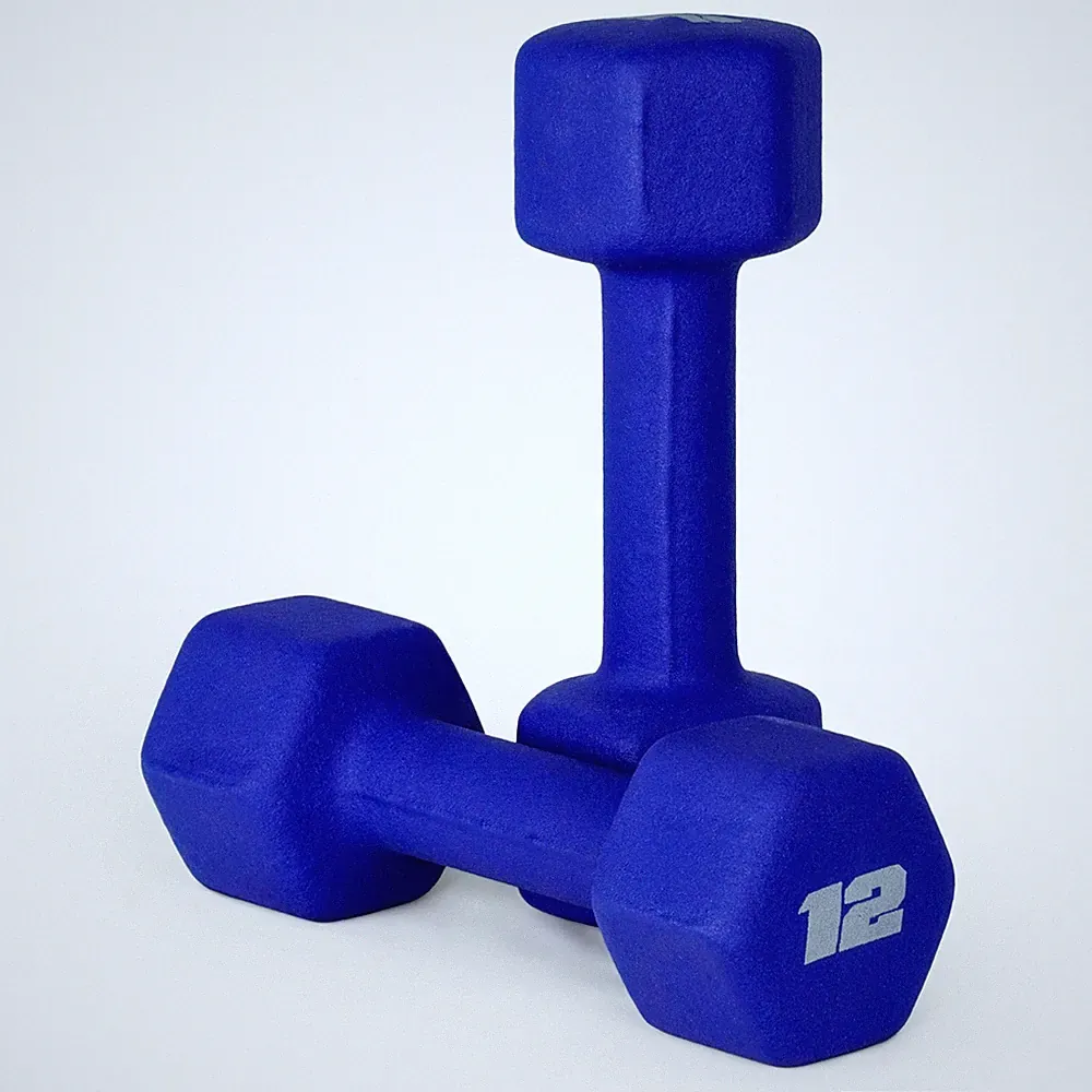 Neoprene Dumbbell Weights 12 lb Pair Admiral Blue CAP Barbell SDN4PIS-24