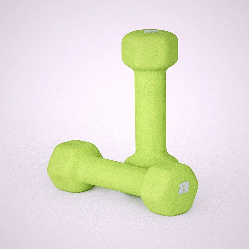 Neoprene Dumbbell Weights, 2 lb Pair, Ideal for Home Workouts