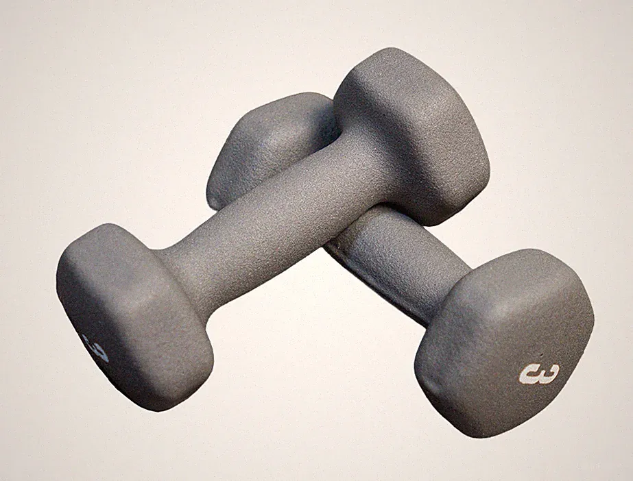 Neoprene Dumbbell Weights Pairs & Sets | 3lb Pair of Dumbbells Grey Brand New.