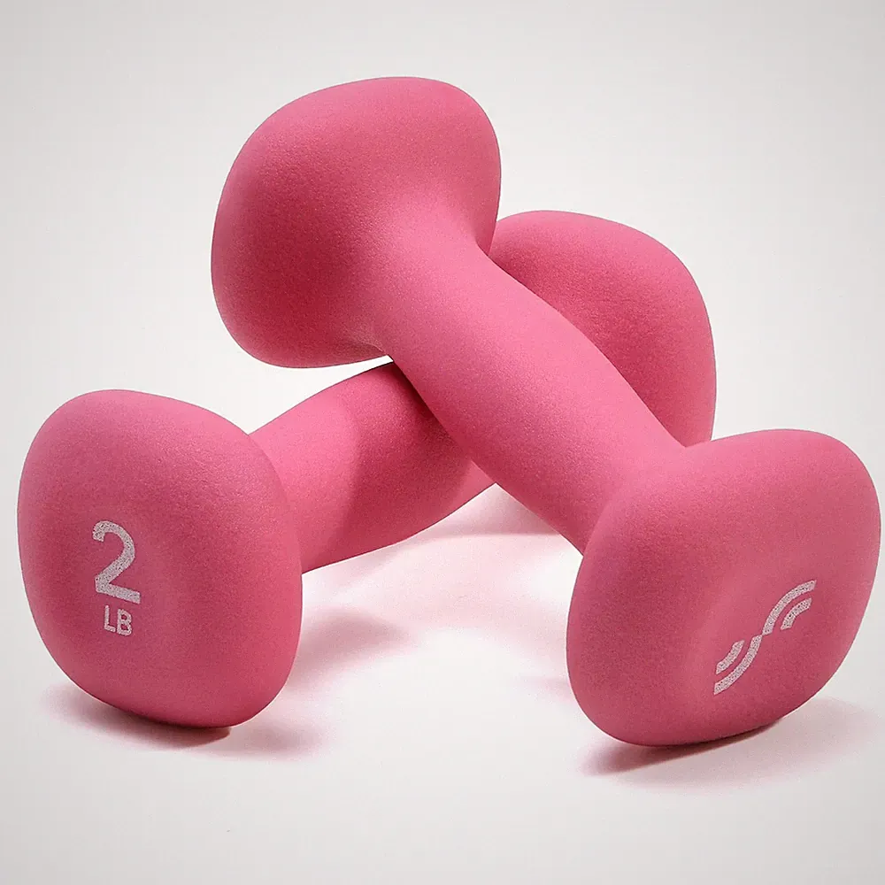 Neoprene Dumbbells Set of 2, 2,3, 5, 8, 10Lb Hand Weights for Women, Non-Slip Er