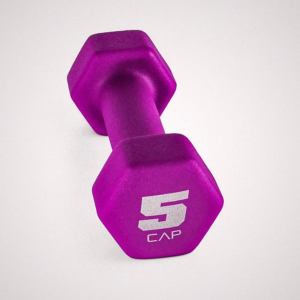 Neoprene Magenta 5lb Dumbbell