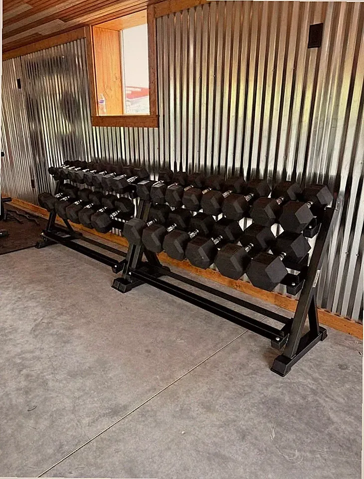 NEW 5–75 lb Dumbbell Set + Rack – Full Commercial Gym Bundle, Home Gym