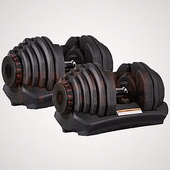 NEW Adjustable Dumbbell Dumbbells Weights 1090 Set Pair 90lbs - TWO DUMBBELLS