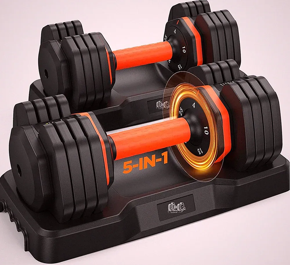 Silicone Dumbbells 15 Lbs Pair