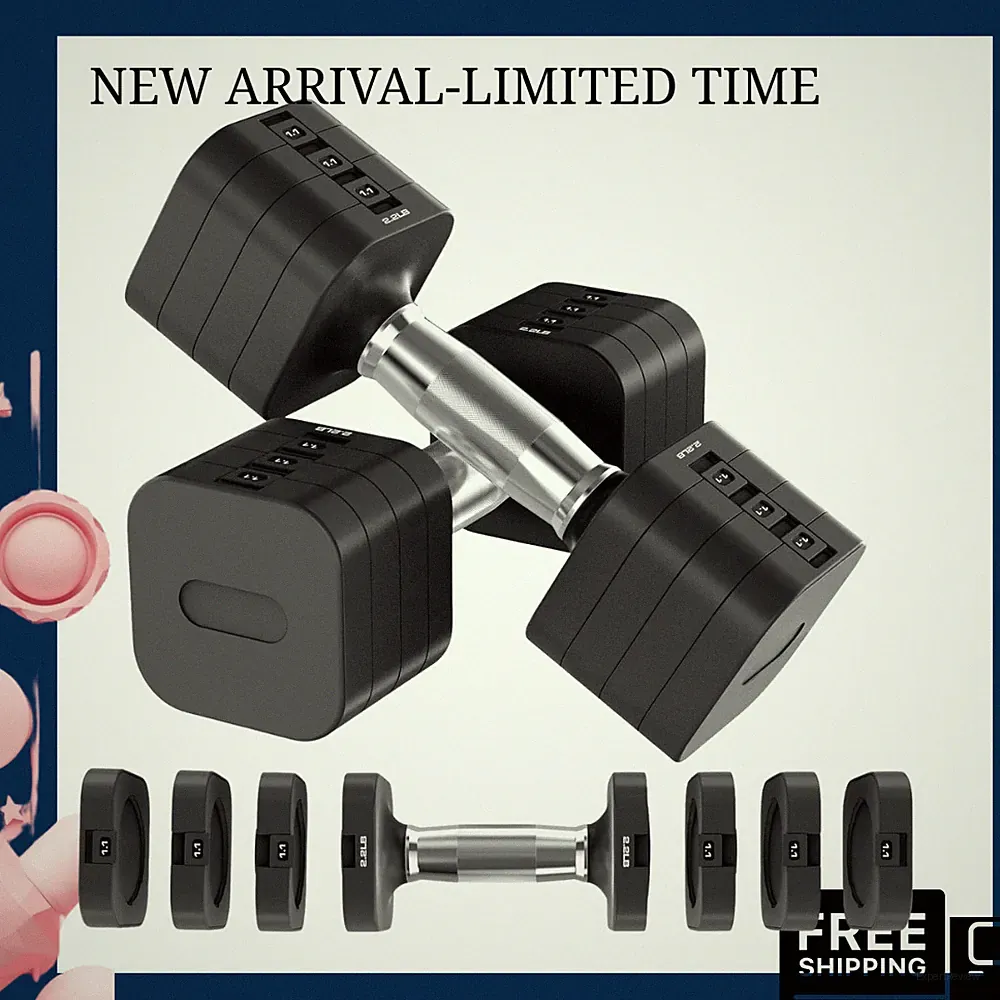 NEW Adjustable Dumbbells Set Home Gym Weights for Men & Women