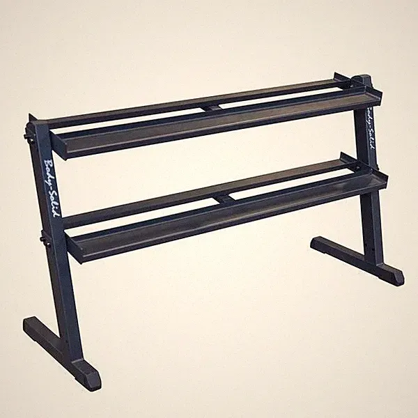 NEW Body Solid Dumbbell Rack Commercial Grade with Expandable 3rd Tier GDR60