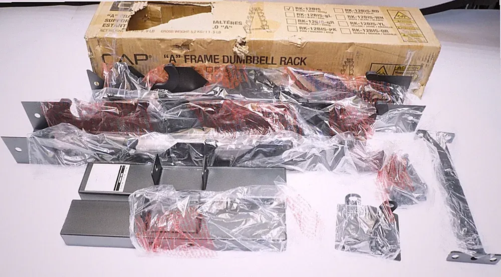 New CAP Barbell A-Frame Dumbbell Rack Coated Black Durable & Reliable RK-12BIS