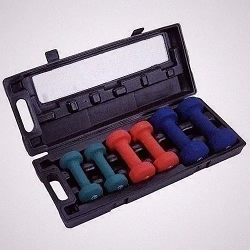 NEW Dumbbell Set Neoprene Weights 3 Pair Aerobic 2 5 Pound lb Weight Exercise