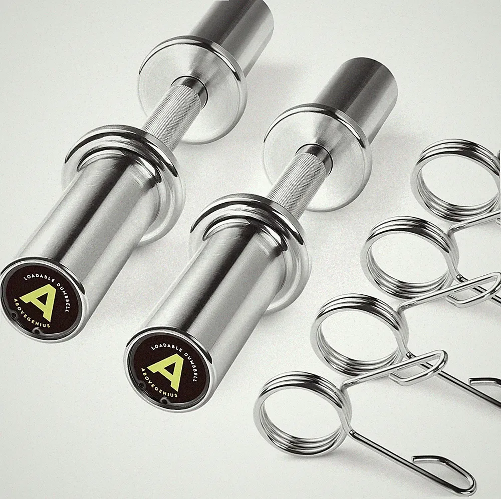 New Olympic Dumbbell Handles 16" Adjustable Bars for Home Gym