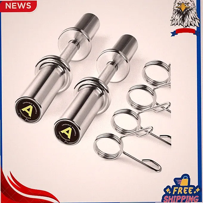 New Olympic Dumbbell Handles 16" Adjustable Bars for Home Gym