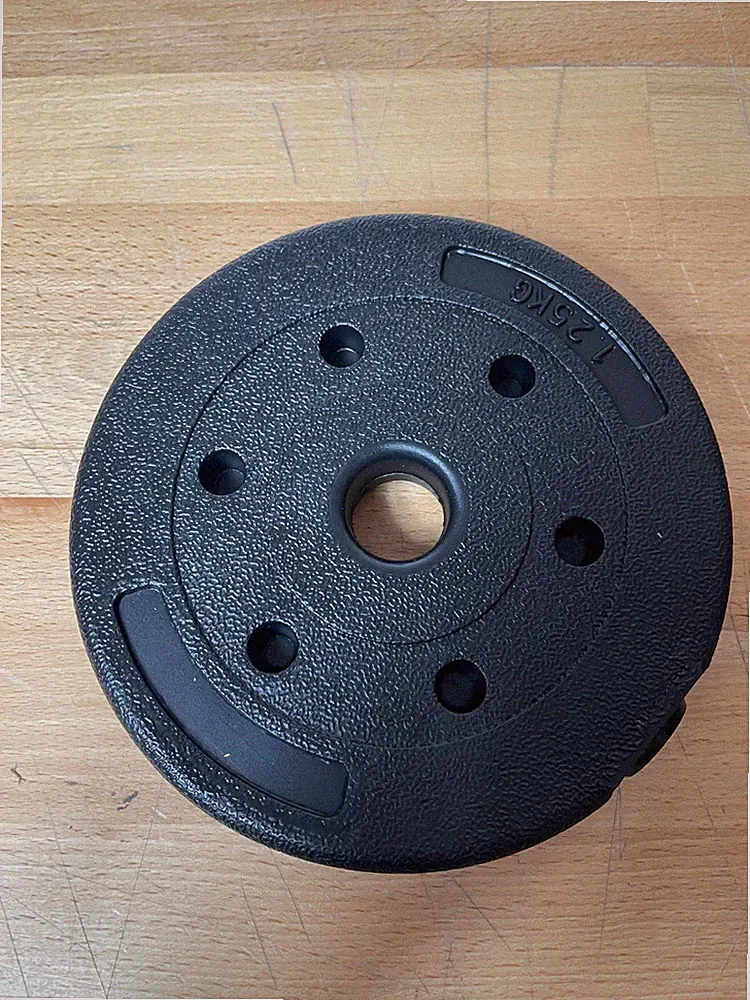 New Pair of 1.25kg Standard Plastic Filled Weight Plates Barbell Dumbbell Home