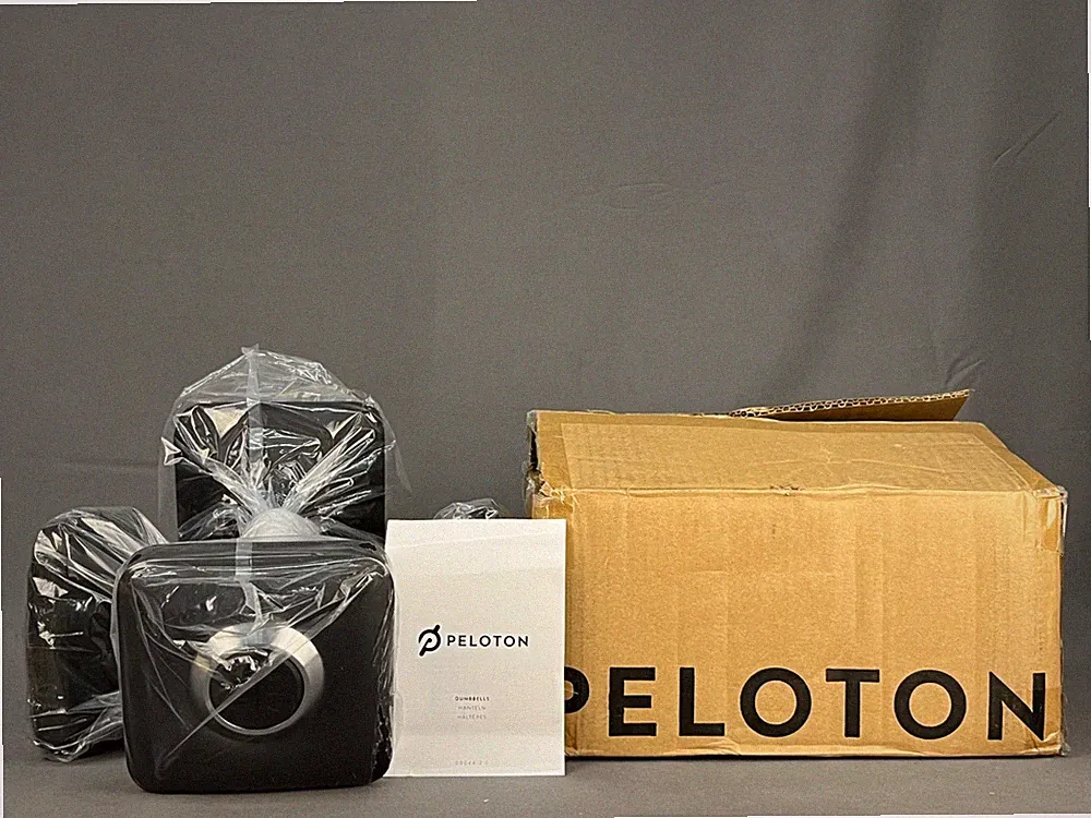 New Pair Peloton Dumbbells 15 Lbs Durable Nonslip Handles Ergonomic Design