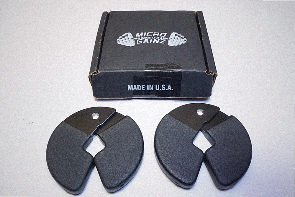 New Set MICRO GAINZ PVC DIP COATED 1.25LB DUMBBELL FRACTIONAL WEIGHT PLATES