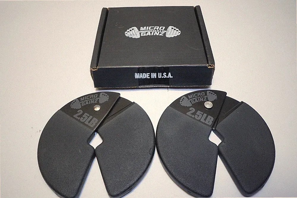 New Set of MICRO GAINZ PVC DIP COATED 2.5LB DUMBBELL FRACTIONAL WEIGHT PLATES