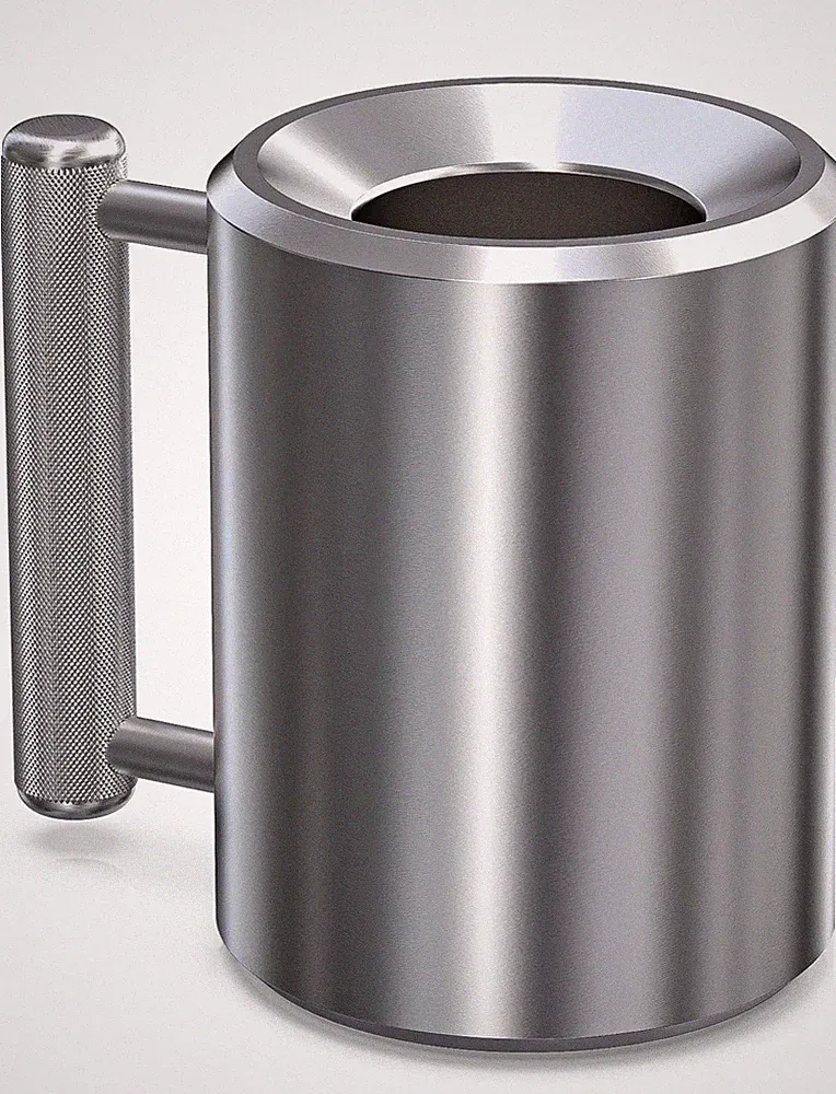 NEW Stainless Steel 18 lb Dumbbell Fitness Coffee Mug 8 oz Capacity