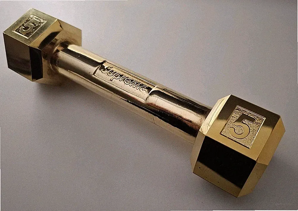 NEW Supreme GOLD 5 Lbs Plated Dumbbell - Authentic