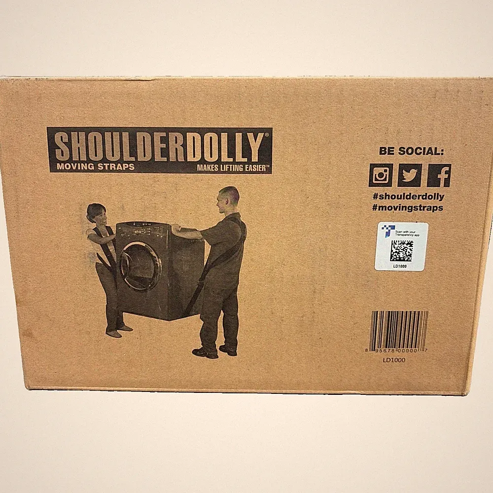 NIB Genuine Shoulder Dolly 2 Person Lifting/Moving Straps