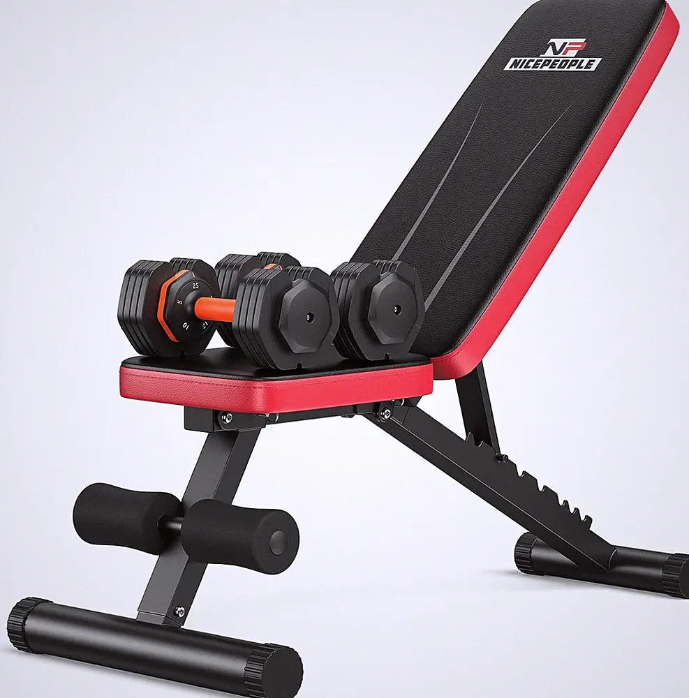 NICEPEOPLE 2 in 1 Weight Bench & Dumbbell Sets for Home Gym, 660LBS Capacity Wor