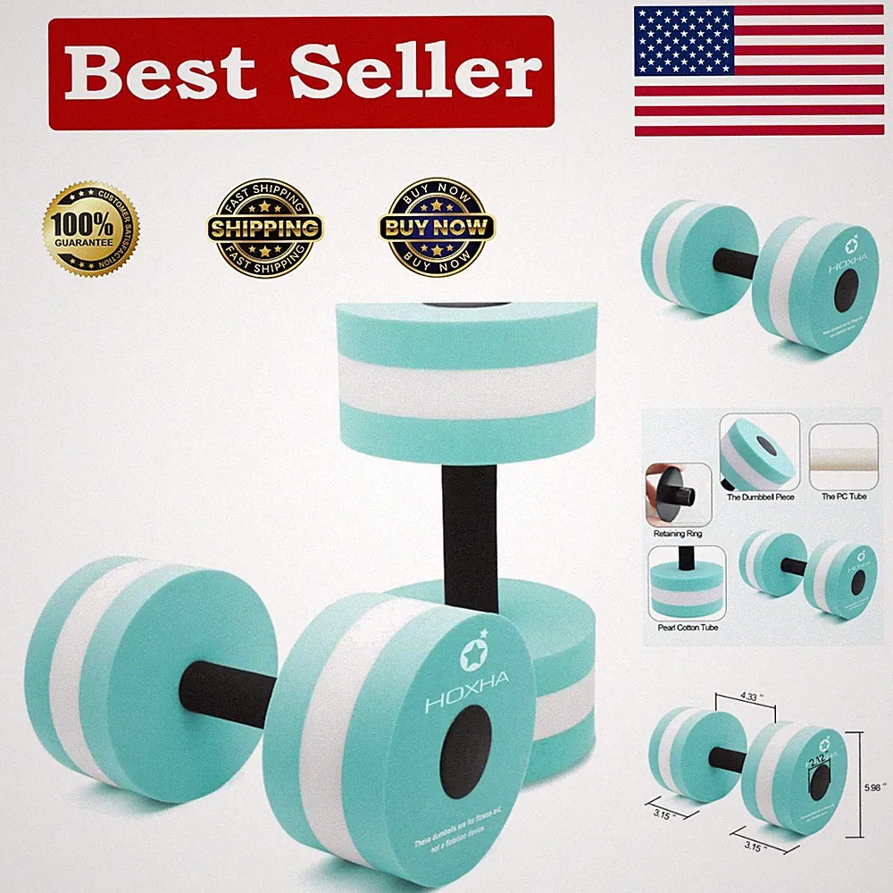 Non-Slip Aquatic Dumbbells Set - Perfect for Rehabilitation & Fun Exercise