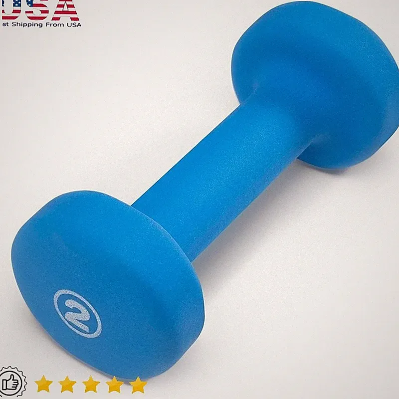 Non-Slip Neoprene Dumbbell 2lb Weight Single Unit Weightlifting Exercise New