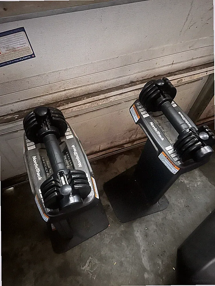 nordic track adjustable dumbells