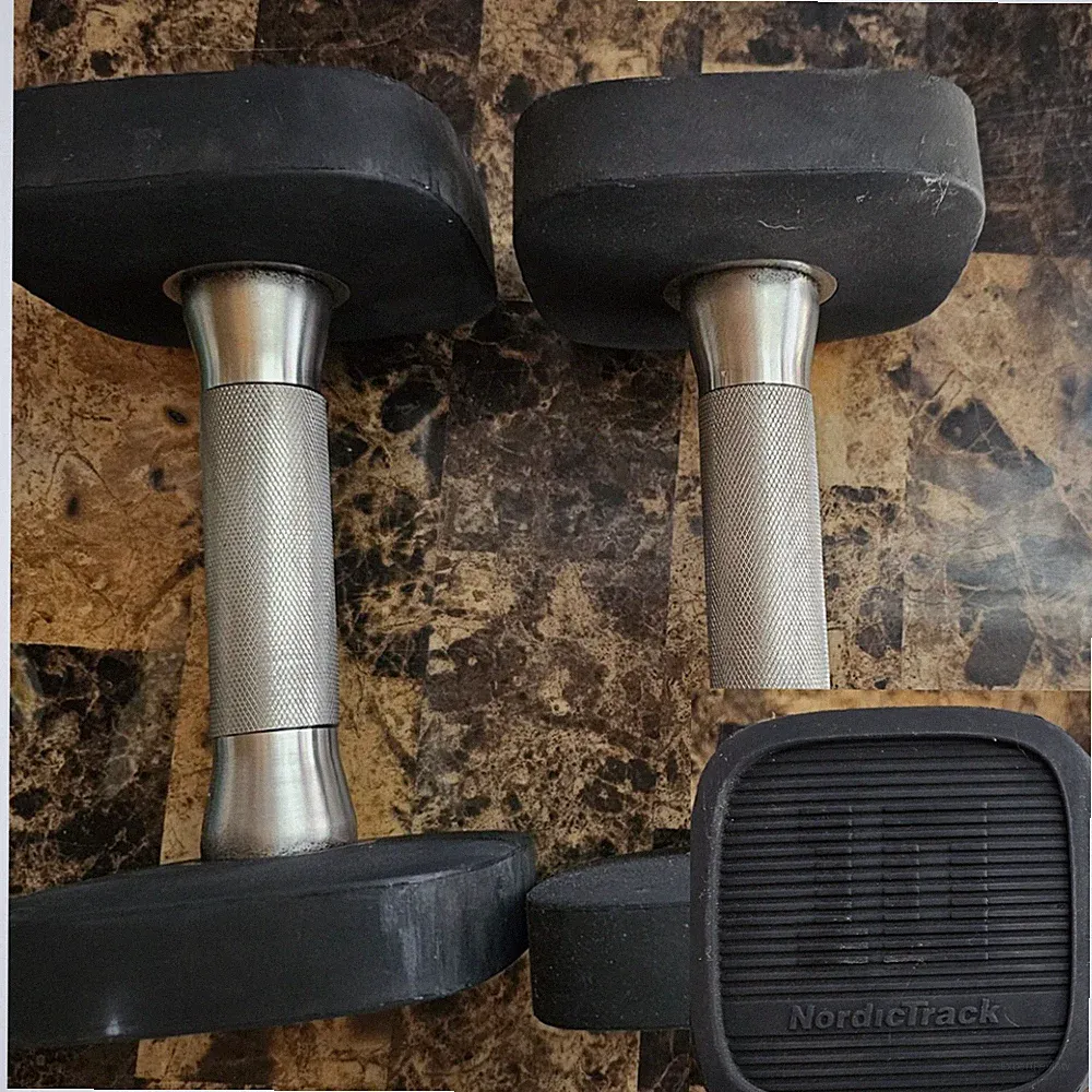 NordicTrack 10lb Dumbbell Set Premium Pair 20lbs Total New