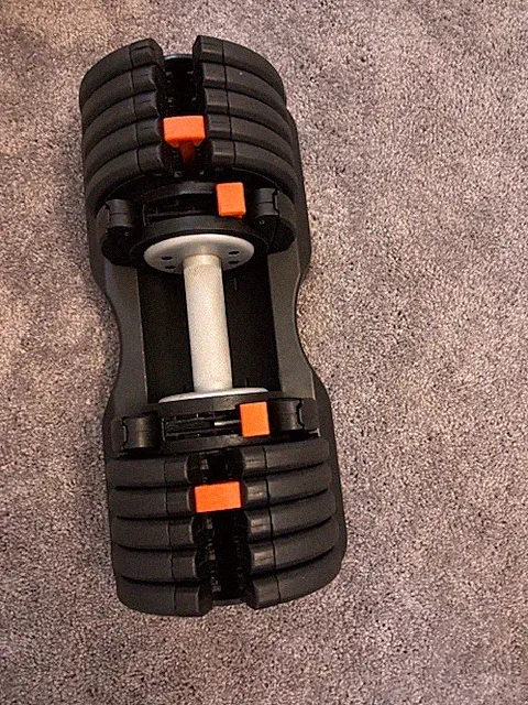 NordicTrack 110lb Select-A-Weight Adjustable Dumbbell Set (Two 55lb Dumbbells)
