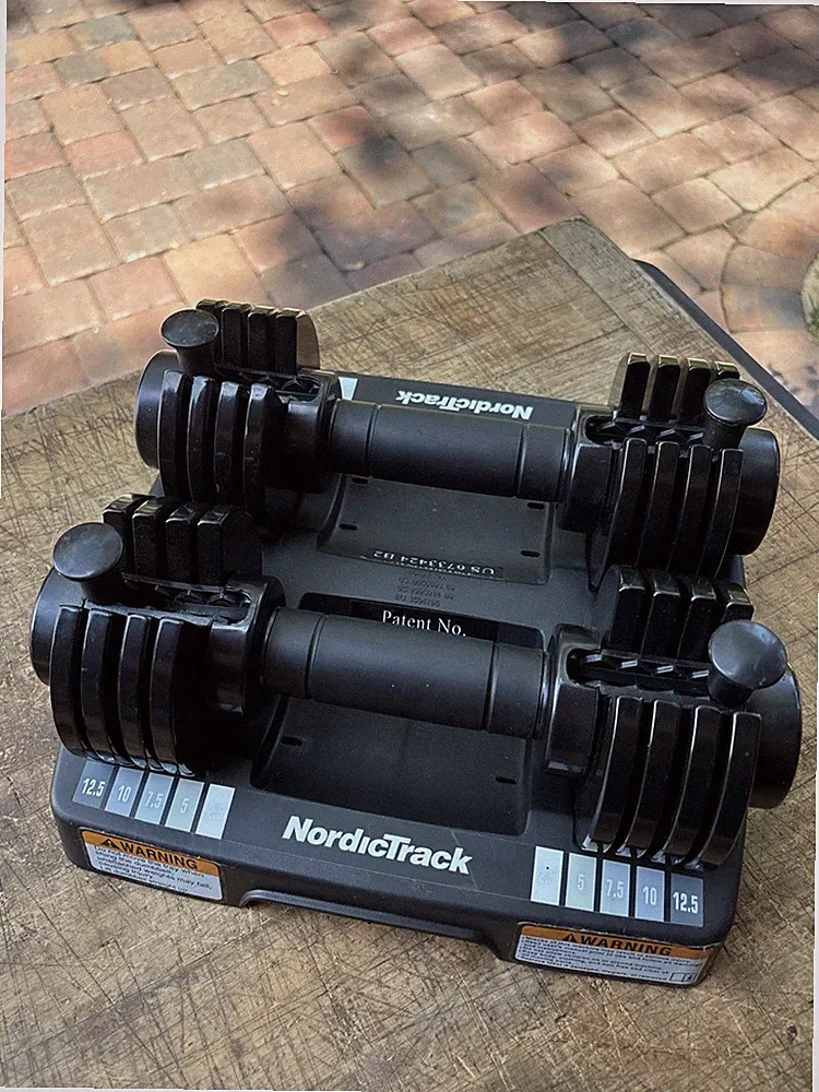 NordicTrack Adjustable Dumbbell Set 2.5 - 12.5 lbs Select-A-Weight Home Gym