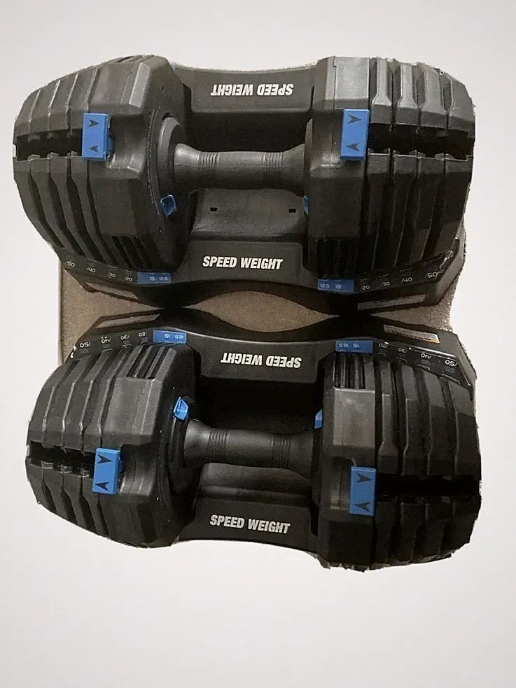 NordicTrack NTSAW5018 Adjustable Dumbbell Single with Storage Tray - 50lb