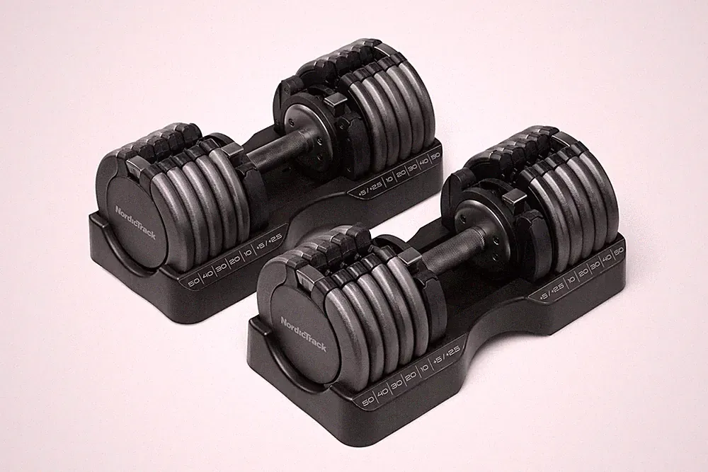 NordicTrack Select-a-Weight Adjustable Dumbbells 55 lb. Select-a-Weight Dumbbell