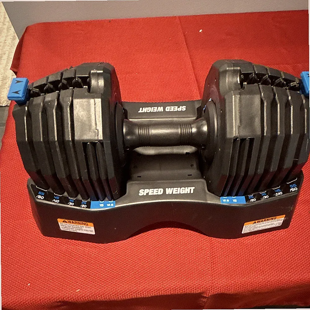 NordicTrack Speed Weight 55 lb Adjustable Dumbbell w/ Tray/Base